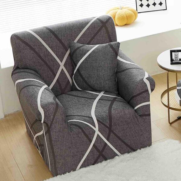 Set Husa Elastica pentru Fotoliu + Fata de Perna, Marime Universala