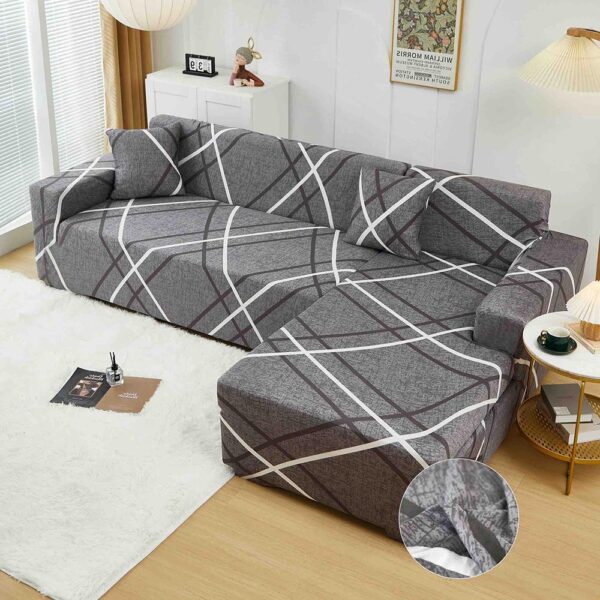 Set Huse Elastice pentru Coltar  + 2 Fete de Perna