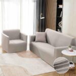 Set Husa Elastica pentru Canapea 2 Locuri + Fata de Perna
