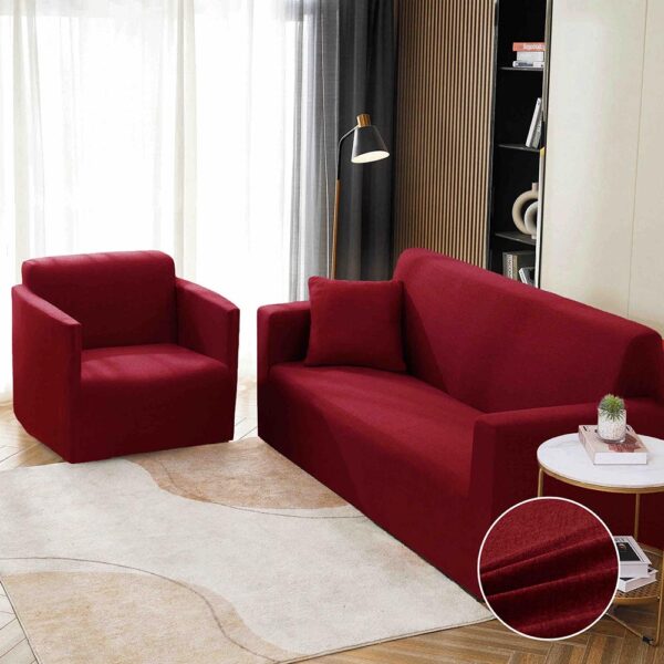 Set Husa Elastica pentru Canapea 3 Locuri + Fata de Perna