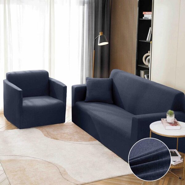 Set Husa Elastica pentru Canapea 3 Locuri + Fata de Perna