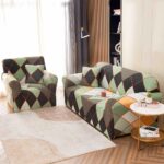 Set Husa Elastica pentru Canapea 2 Locuri + Fata de Perna