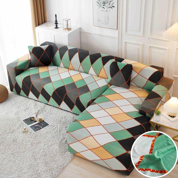 Set Huse Elastice pentru Coltar  + 2 Fete de Perna