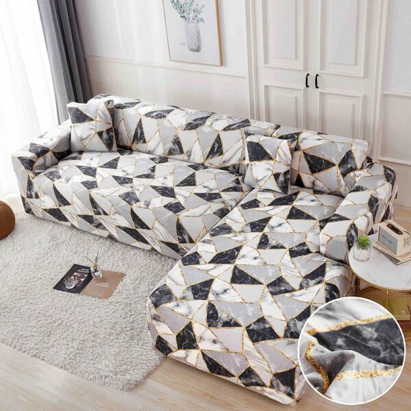 Set Huse Elastice pentru Coltar  + 2 Fete de Perna