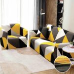 Set Husa Elastica pentru Canapea 3 Locuri + Fata de Perna