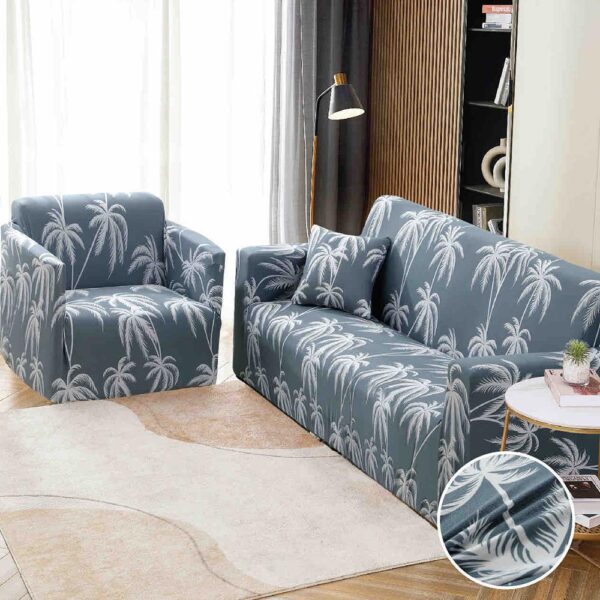 Set Husa Elastica pentru Canapea 2 Locuri + Fata de Perna