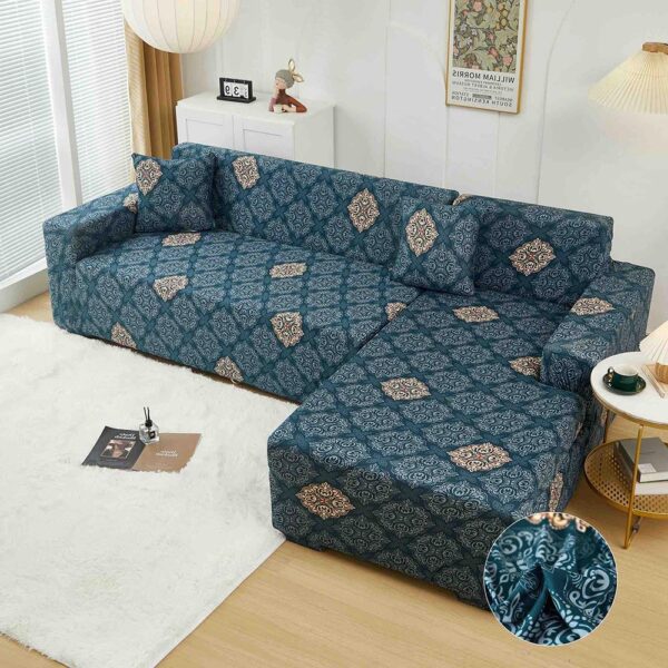 Set Huse Elastice pentru Coltar  + 2 Fete de Perna
