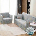 Set Husa Elastica pentru Canapea 2 Locuri + Fata de Perna
