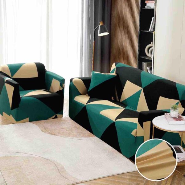 Set Husa Elastica pentru Canapea 2 Locuri + Fata de Perna