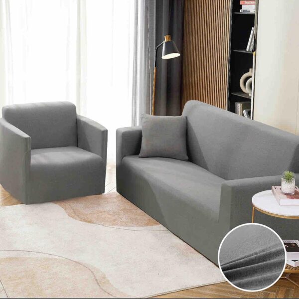 Set Husa Elastica pentru Canapea 2 Locuri + Fata de Perna