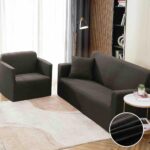 Set Husa Elastica pentru Canapea 2 Locuri + Fata de Perna