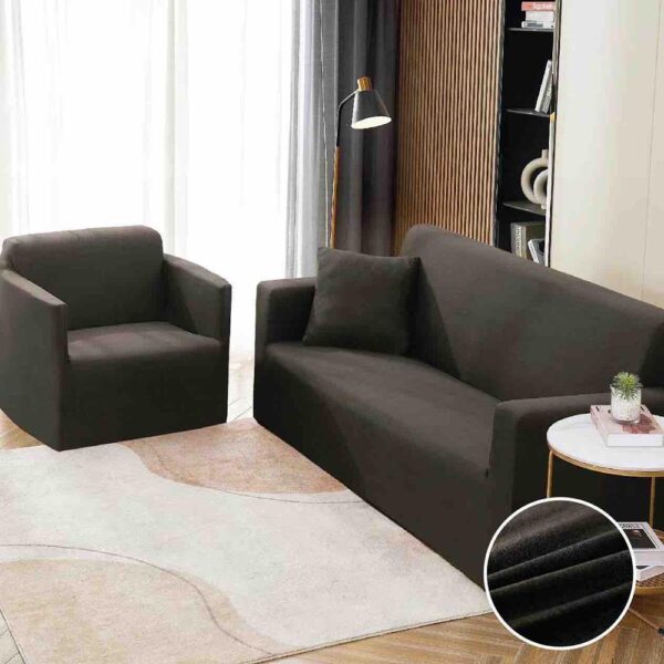 Set Husa Elastica pentru Canapea 2 Locuri + Fata de Perna