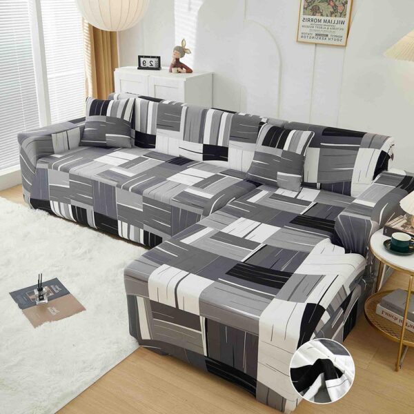Set Huse Elastice pentru Coltar  + 2 Fete de Perna