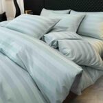 Lenjerie de pat DAMASC, 6 piese, 100% bumbac, Verde Menta - imagine 3