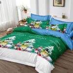 Lenjerie de pat  pentru pat dublu  Craciun  - finet , 6 piese LF7XMAS-13