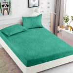 Husa Pat Dublu cu elastic cu 2 fete de perna, tesaturaTip Finet JOJHP88