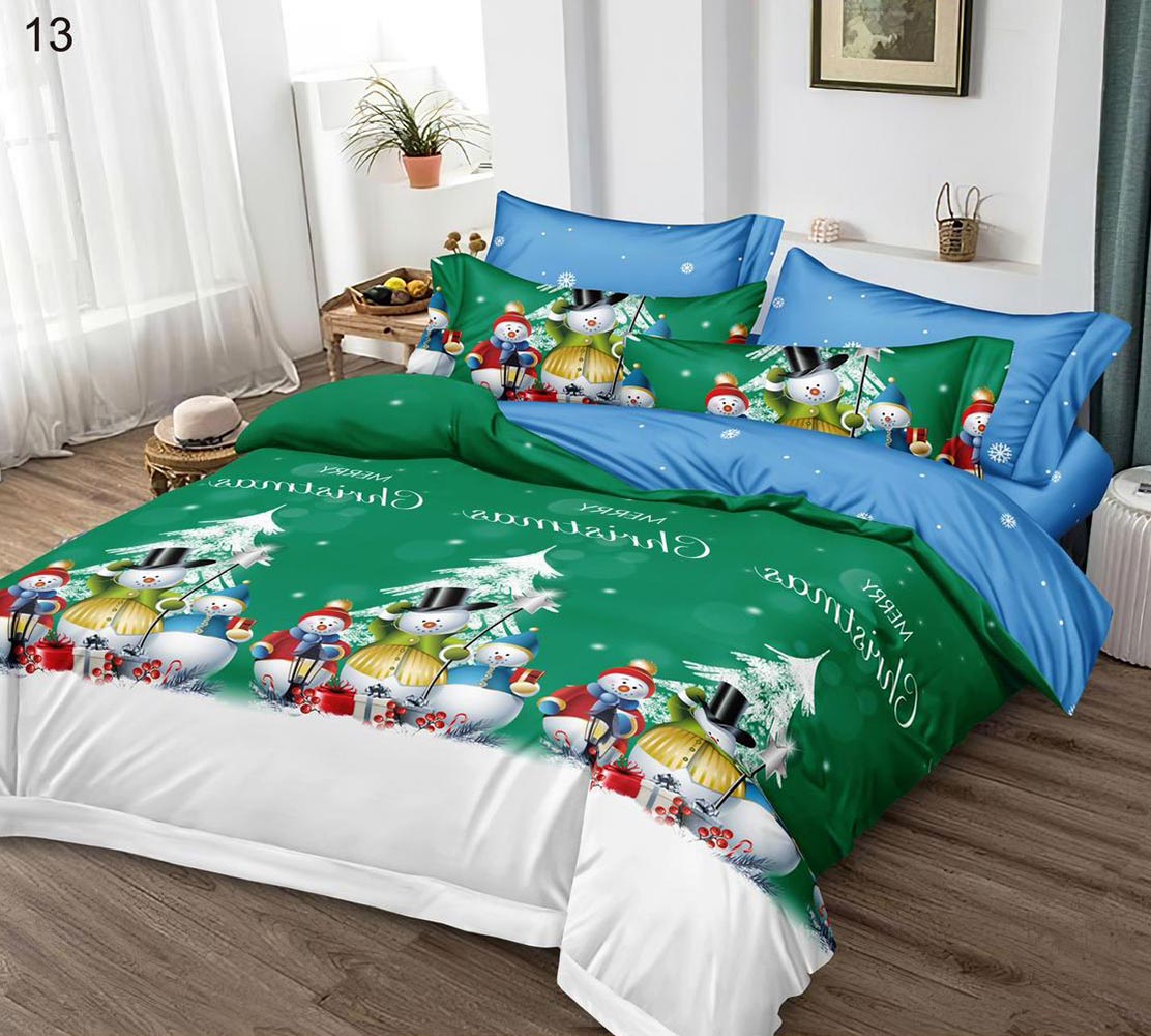 13.jpg Lenjerie de pat pentru pat dublu Craciun - finet , 6 piese LF7XMAS-13 - imagine 1