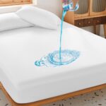 Husa impermeabila pentru protectie saltea pat 160x200 cm- Fortir , Bumbac 100 % - imagine 2