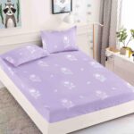 Husa Pat Dublu cu elastic cu 2 fete de perna, tesaturaTip Finet JOJHP96