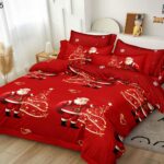 Lenjerie de pat  pentru pat dublu  Craciun  - finet , 6 piese LF7XMAS-25
