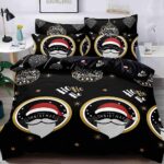 Set Lenjerie Pat Dublu , 6 Piese din Bumbac Finet , Mos Craciun  JOLFXMAS06