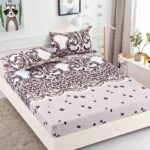 Husa Pat Dublu cu elastic cu 2 fete de perna, tesaturaTip Finet JOJHP82