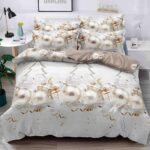 Set Lenjerie Pat Dublu , 6 Piese din Bumbac Finet , Mos Craciun JOLFXMAS30