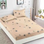 Husa Pat Dublu cu elastic cu 2 fete de perna, tesaturaTip Finet JOJHP84