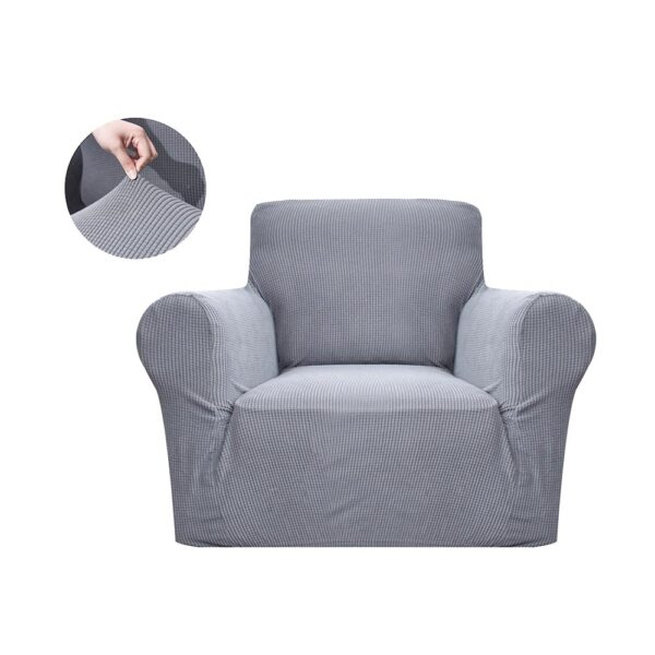 Set  2 Huse Fotolii Lycra - Gri deschis