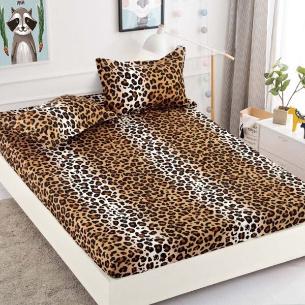 Set husa pentru pat 90*200 cm confectionata din bumbac finet cu imprimeu + 2 fete de perna HP1JH-006