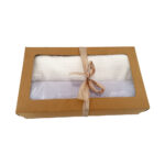 Set scutece muselina creponata bleu+ alb - imagine 2