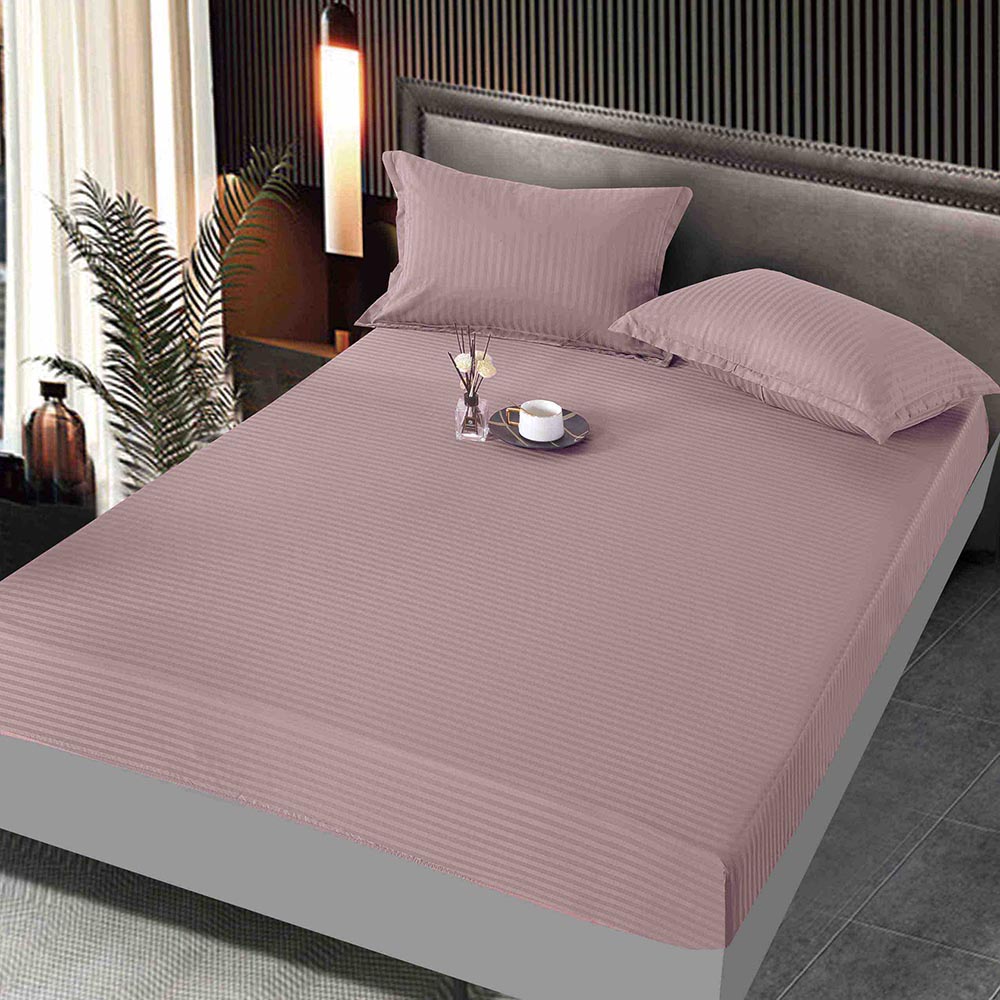 JOHDM18002-1.jpg Husa Pat cu Elastic, Țesătuta tip Damasc ,180x200 cm, 2 Fete de Pernă JOHDM18002 - imagine 1