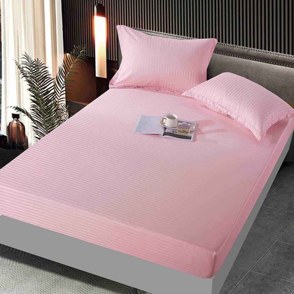 JOHDM18004-1.jpg Husa Pat cu Elastic, Țesătuta tip Damasc ,180x200 cm, 2 Fete de Pernă JOHDM18004 - imagine 1