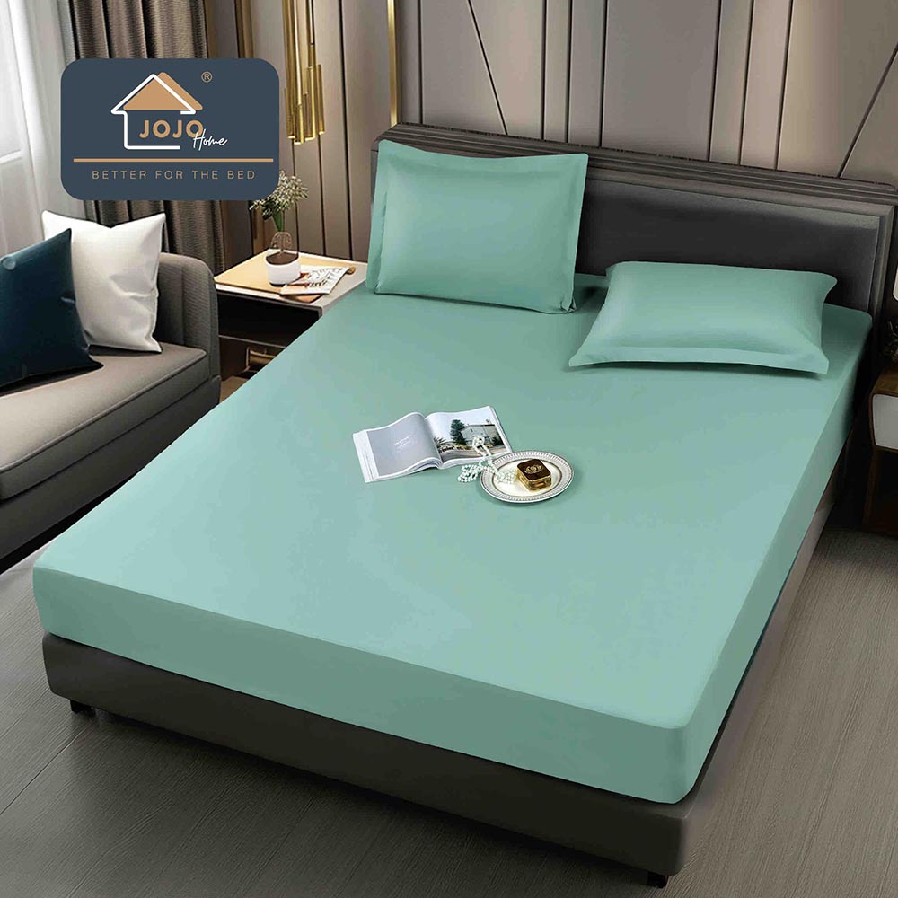 JOHI16001-1.jpg Husă pat impermeabilă cu elastic 160×200 + 2 fețe pernă JOHI16001 - imagine 1
