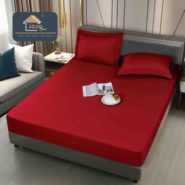 Husă pat impermeabilă cu elastic 180×200 + 2 fețe pernă JOHI18006