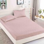 Husa Pat Dublu cu elastic cu 2 fete de perna, tesaturaTip Finet JOJHP04