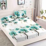 Husa Pat Dublu cu elastic cu 2 fete de perna, tesaturaTip Finet JOJHP15