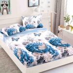 Husa Pat Dublu cu elastic cu 2 fete de perna, tesaturaTip Finet JOJHP22