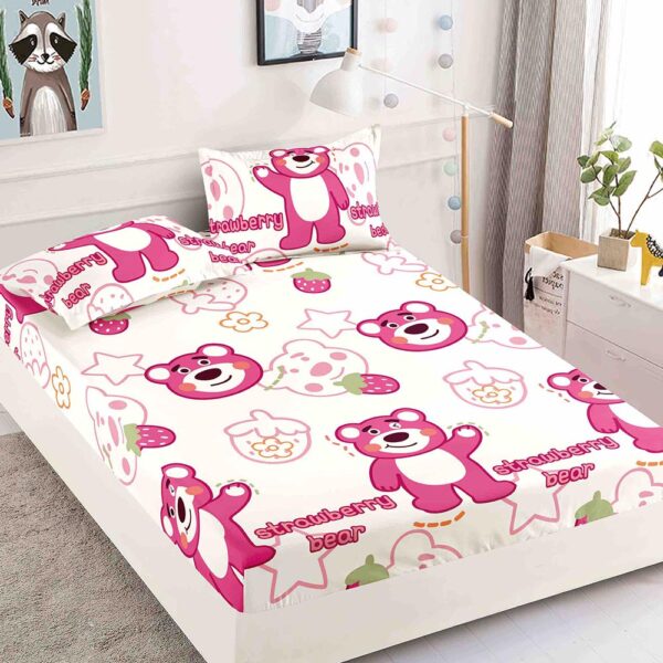 Husa Pat Dublu cu elastic cu 2 fete de perna, tesaturaTip Finet JOJHP24