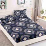Husa Pat Dublu cu elastic cu 2 fete de perna, tesaturaTip Finet JOJHP28