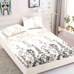 Husa Pat Dublu cu elastic cu 2 fete de perna, tesaturaTip Finet JOJHP29