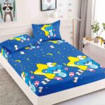 Husa Pat Dublu cu elastic cu 2 fete de perna, tesaturaTip Finet JOJHP31