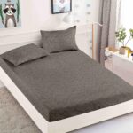 Husa Pat Dublu cu elastic cu 2 fete de perna, tesaturaTip Finet JOJHP34