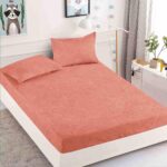 Husa Pat Dublu cu elastic cu 2 fete de perna, tesaturaTip Finet JOJHP38