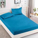 Husa Pat Dublu cu elastic cu 2 fete de perna, tesaturaTip Finet JOJHP47