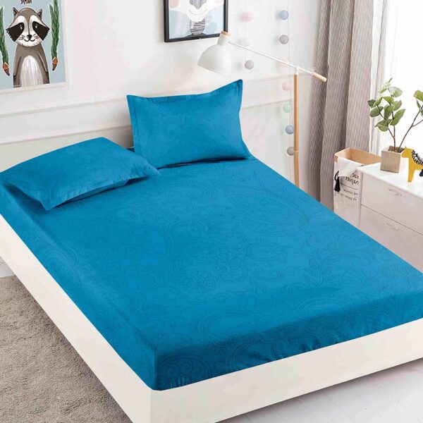 Husa Pat Dublu cu elastic cu 2 fete de perna, tesaturaTip Finet JOJHP47