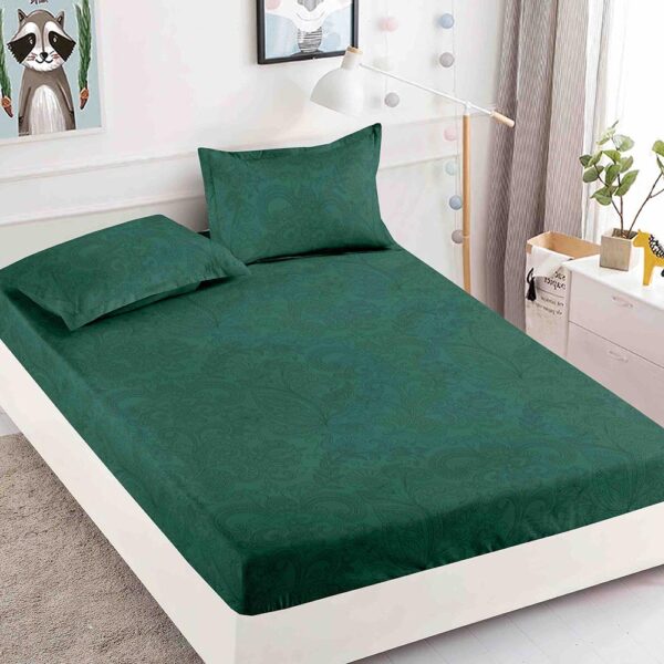 Husa Pat Dublu cu elastic cu 2 fete de perna, tesaturaTip Finet JOJHP49