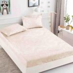 Husa Pat Dublu cu elastic cu 2 fete de perna, tesaturaTip Finet JOJHP50