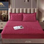 Husă Pat tip Topper cu elastic + 2 fețe de pernă 140x200 cm JOJTC14009