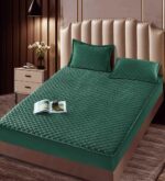 Husă Pat tip Topper cu elastic + 2 fețe de pernă 160x200 cm  JOJTC16001 - imagine 2